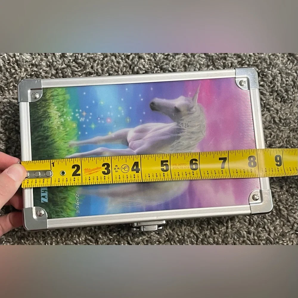 Rare Vaultz Hologram Locking Pencil Box 3D Majestic Unicorn Horse Storage Case
